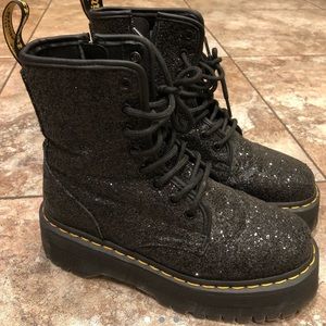 Doc Marten Jadon Glitter Platforms